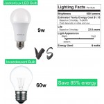 Rechargeable Emergency LED Bulb JackonLux Multi-Function Battery Backup Emergency Light For Power Outage Camping Outdoor Activity Hurricane 9W 850LM 60W Equivalent Soft White 3000K E26 120 Volt 2 Pack