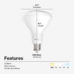 Sunco Lighting 10 Pack BR30 LED Bulbs Indoor Flood Lights 11W Equivalent 65W 2700K Soft White 850 LM E26 Base 25,000 Lifetime Hours Interior Dimmable Recessed Can Light Bulbs UL & Energy Star