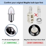 TRLIFE Maglite LED Conversion Kit DC 3V Maglite Replacement Bulbs for Only 2 Cells C&D Maglite Flashlights Torch P13.5S PR2 3W LED Flashlight Bulb Replacement Part LED Conversion Kit Bulb1 Pack