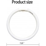 7.25 inch T5 22W Circular Bulb Light Replacement for Floxite Zadro Rialto Makeup Magnifying Vanity Mirror FC22 Surround Fluorescent Lamp 6500K Daylight