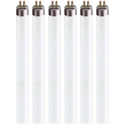 F8T5 Flourescent Light Bulbs 12" Under Cabinet Bulb Cool White 4100k 8 Watt Tube Bulb Pack of 6