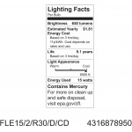 GE 78950 Energy Smart 15-Watt Daylight Indoor Floodlight R30 Compact Fluorescent Bulb