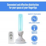 Ozone UV Germicidal Light Sanitizer UVC Ultraviolet Lamp E26 Bulb with Stand and Remote Lamp