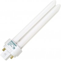 Sylvania 20669 26W Compact Fluorescent 4-Pin Double Tube 4100K 2-PACK