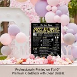 50th Birthday Decorations for Women or Men Party Decorations Supplies Gold Birthday Card Poster for Him or Her Turning 50 Years Old Back in 1972 Print 8 x 10 UNFRAMED