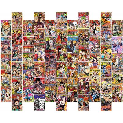 60PCS Anime Room Decor Anime Poster Manga Wall Anime Magazine Covers Aesthetic Pictures Wall Collage Kit Anime Stuff Anime Wall Decor My Hero Academia Posters Anime Posters