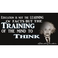 Albert Einstein Education Poster | 12-Inches By 18-Inches | Inspirational Motivational Educational Classroom | JSC101