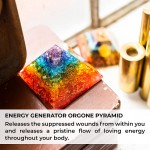 Energy Generator Orgone Pyramid for E-Energy Protection & Healing- meditation orgonite pyramids crystal chakra