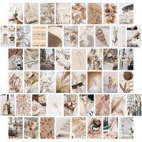 Neutral Wall Collage Kit Aesthetic Pictures Aesthetic Room Decor Bedroom Decor for Teen Girls Wall Collage Kit VSCO Room Decor Photo Wall Aesthetic Posters Collage Kit 50 Set 4x6 inch