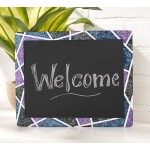 Plaid Double Sided Framed Chalkboard 8.5"X10.5" 1 Pack