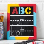 Plaid Double Sided Framed Chalkboard 8.5"X10.5" 1 Pack