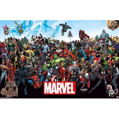 Trends International Marvel Comics The Lineup Wall Poster 22.375" x 34"