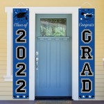 Graduation Party Decorations 2022 Blue Congrats Graduation Banner Party Supplies Class of 2022 Graduation Decorations for Any Schools or Grades