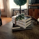 Hardcover Decorative Book,Modern Hardcover Decorative Books,FAITH|HOPE|TRUSTSet of 3 Stacked Books for Decorating Coffee Tables and Bookshelf