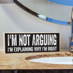 I'm Not Arguing I'm Explaining Why I'm Right Cute Emo Wooden Sign Funny Gift for Office Teen Boy or Girl's Room Decor for Men and Women Under $15!