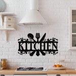 Kitchen Metal Sign Kitchen Signs Wall Decor Rustic Metal Kitchen Decor Sign Country Farmhouse Decoration for Mardi Gras Easter Your Home Kitchen or Dining Room 14 x 8.8 Inches Classic Style
