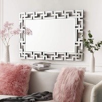 Art Decorative Wall Mirrors Large Grecian Venetian Mirror for Hotel Home Vanity Sliver Mirror 27.5" W x39.5 H