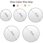 BEAUTYPEAK Circle Mirror Silver 36 Inch Wall Mounted Round Mirror with Brushed Metal Frame for Bathroom Vanity Living Room Bedroom Entryway Wall Decor Silver 36 Inches