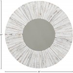 Brand – Stone & Beam Driftwood Mirror 36" H Distressed White