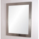 BrandtWorks Modern Wall Mirror 32" x 55" Silver