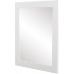 BrandtWorks Wall Mirror 32" x 36" Pure White