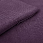 Deconovo Faux Linen Blank Pillow Covers Modern Decorative Cushion Cases for Chair Purple 20x20 in Set of 4 No Pillow Insert
