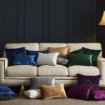 GIGIZAZA Purple Velvet Decorative Throw Pillow Covers Cushion Cover Set of 4 Luxury Pillow Cases for Sofa 18x18inch45x45cm-4pcs Purple