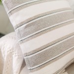 NATUS WEAVER Decorative Linen Square Throw Pillow Cases Cushion Covers Faux Linen Textured for Sofa Bedroom 22" x 22" 2 Piece