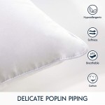 Phantoscope 18x18 Pillow Insert Throw Pillow Insert with 100% Cotton Cover 18 Inch Square Form Pillow Sham Stuffer Decorative Couch Cushion Pillow