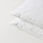 Premium Pillow Inserts 24x24-Shredded Memory Foam Fill-Home Couch Hotel Collection- Euro Decorative Throw Pillow Inserts with Long Support- Cotton Fabric- 2 Pack