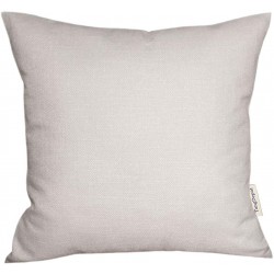 TangDepot Blend Linen Handmade Solid Decorative Throw Pillow Covers Pillow Shams Thick and Soft Square Pillow Covers Cushion Covers Pillowcase 18"x18" Ivory White