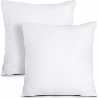 Utopia Bedding Throw Pillows Insert Pack of 2 White 18 x 18 Inches Bed and Couch Pillows Indoor Decorative Pillows