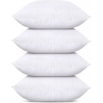 Utopia Bedding Throw Pillows Insert Pack of 4 White 20 x 20 Inches Bed and Couch Pillows Indoor Decorative Pillows