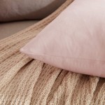 WAYIMPRESS Soft Velvet Pink Valentine Throw Pillow Covers 16x16 Pack of 2 Decorative Solid Square Cushion Case for Sofa Couch Chair Car Pink