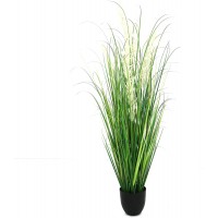 GUYUSO Artificial Plant 4ft45in Tall Artificial Grass Plant,Faux Plants Indoor Home Decorative Artificial Plants & Flowers in Pot Fake Plant House Plant Indoor