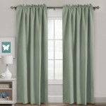 Blackout Curtains Thermal Insulated Window Treatment Panels Room Darkening Blackout Drapes for Living Room Back Tab Rod Pocket Bedroom Draperies 52 x 84 Inch Sage 2 Panels