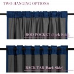 Dreaming Casa Royal Blue Velvet Room Darkening Curtains for Living Room Thermal Insulated Rod Pocket Back Tab Window Curtain for Bedroom 2 Panels 52" W x 96" L