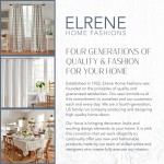 Elrene Home Fashions Indoor or Outdoor Solid Matine Tab-Top Curtain Panel for Window Patio Pergola Deck or Cabana 52" x 84" Ivory 1 Panel