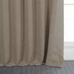 HPD Half Price Drapes Room Darkening Curtains 96 Inches Long 1 Panel BOCH-LN18538-96 Nomad Tan