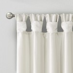 Madison Park Emilia Faux Silk Single Curtain with Privacy Lining DIY Twist Tab Top Window Drape for Living Room Bedroom and Dorm 50x84 White