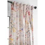 Maison d' Hermine Equinoxe 100% Cotton Curtain One Panel for Living Rooms Bedrooms Offices Tailored with a Rod Pocket and Loop for Easy Hanging Multi 50 Inch by 84 Inch