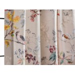 Maison d' Hermine Equinoxe 100% Cotton Curtain One Panel for Living Rooms Bedrooms Offices Tailored with a Rod Pocket and Loop for Easy Hanging Multi 50 Inch by 84 Inch
