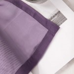 MIULEE 2 Panels Solid Color Plum Purple Sheer Curtains Elegant Grommet Window Voile Panels Drapes Treatment for Bedroom Living Room 54X96 Inch