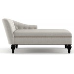 Chaise Lounge Indoor Chair Tufted Fabric Modern Long Lounger for Office or Living Room Nailheaded,Sleeper Lounge Sofa Beige