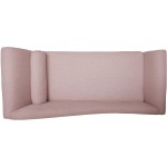 Christopher Knight Home Matthew Contemporary Chaise Lounge with Scroll Arms Light Blush and Dark Brown