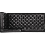 Christopher Knight Home Tignall Chaise Lounge Midnight Black + Silver