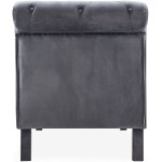 ffu Upholstered Sofa Upholstered Sofa Living Room Button Tufted Leisure Furniture Chair Chaise Lounge Sofa Couch Gray Living Room Chair