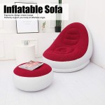 Foldable Lounger Sofa Blow Up Chaise Lounge Household Inflatable Gaming Chair Sofa Seat Lounger Ergonomic for Outdoors Bedrooms Game Room Dorms and More