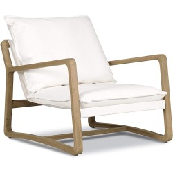 POLY & BARK Asher Lounge Chair Bone White Natural
