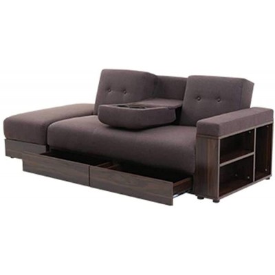 Sofa Bed Chaise Lounge Indoor,3 Level Adjustable Backrest Sofa Bed Chair,Multi-Functional Adjustable Recliner with Storage Function,Perfect Choice for Small Room,Apartments,Studios
